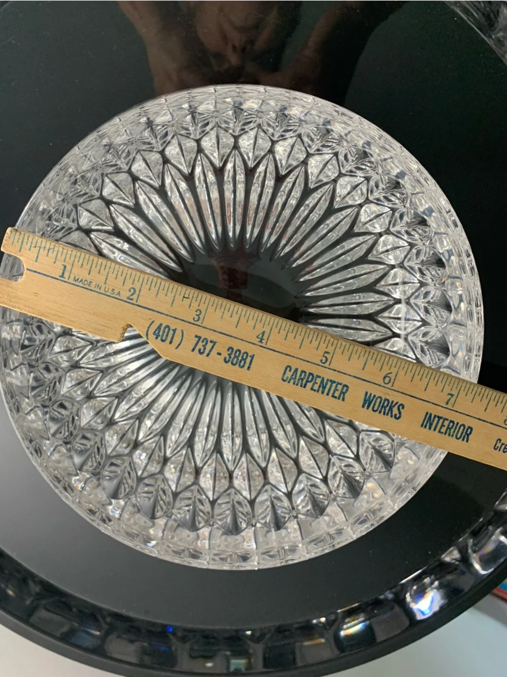 Gorham  Althea Cut pattern Clear Crystal HEAVY NWOT